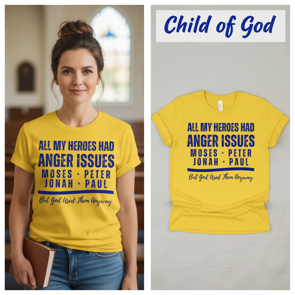 Anger Issues Heroes T-Shirt_model_flat