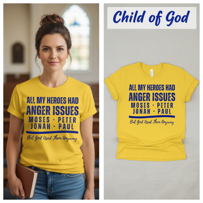 Anger Issues Heroes T-Shirt_model_flat