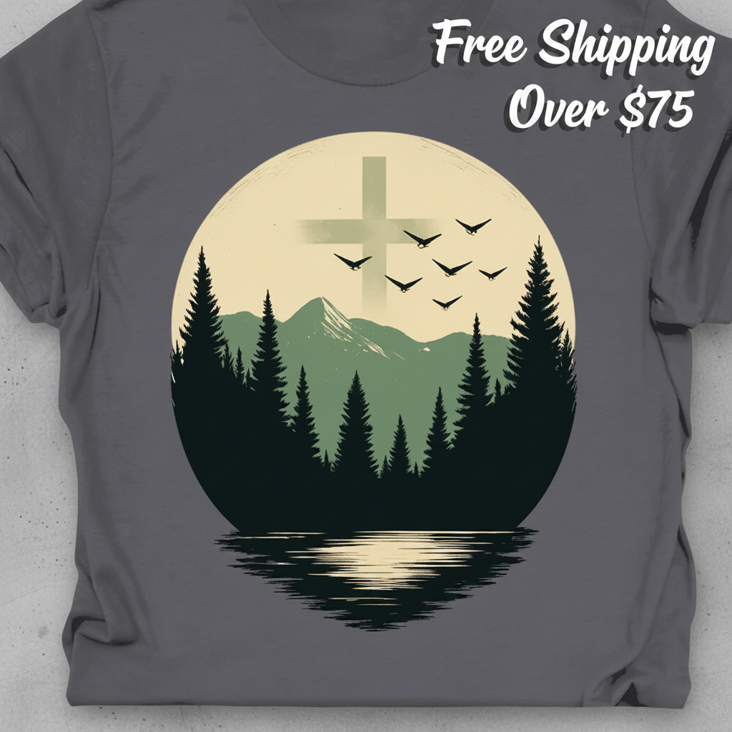 Wilderness Cross T-Shirt_stacked_flatlay