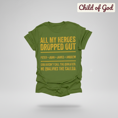 All My Heroes Dropped Out T-Shirt_3d_float