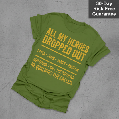 All My Heroes Dropped Out T-Shirt_fold_tilt
