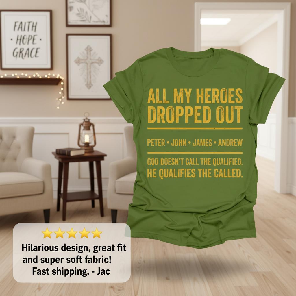 All My Heroes Dropped Out T-Shirt_review_5star