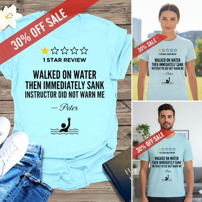One Star Miracle Review T-Shirt_triple_model