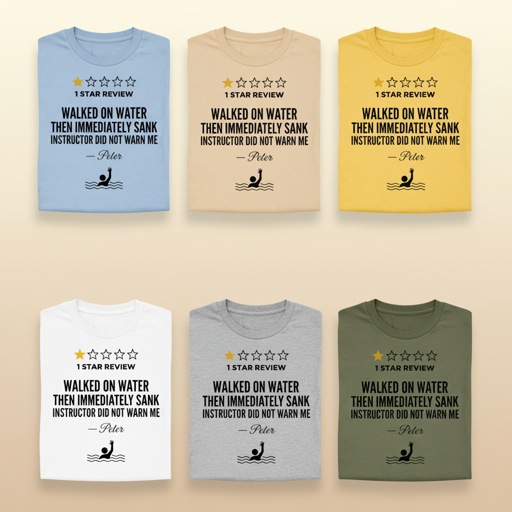 One Star Miracle Review T-Shirt_6color_grid