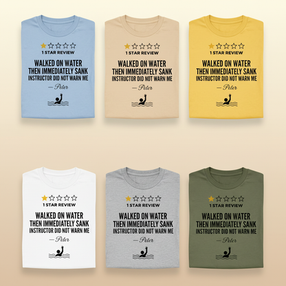 One Star Miracle Review T-Shirt_6color_grid