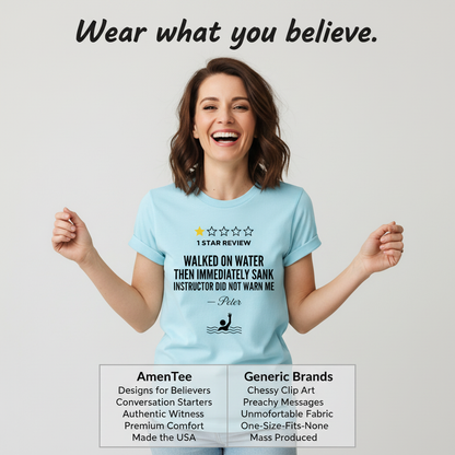One Star Miracle Review T-Shirt_product_table