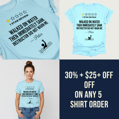 One Star Miracle Review T-Shirt_4_panel