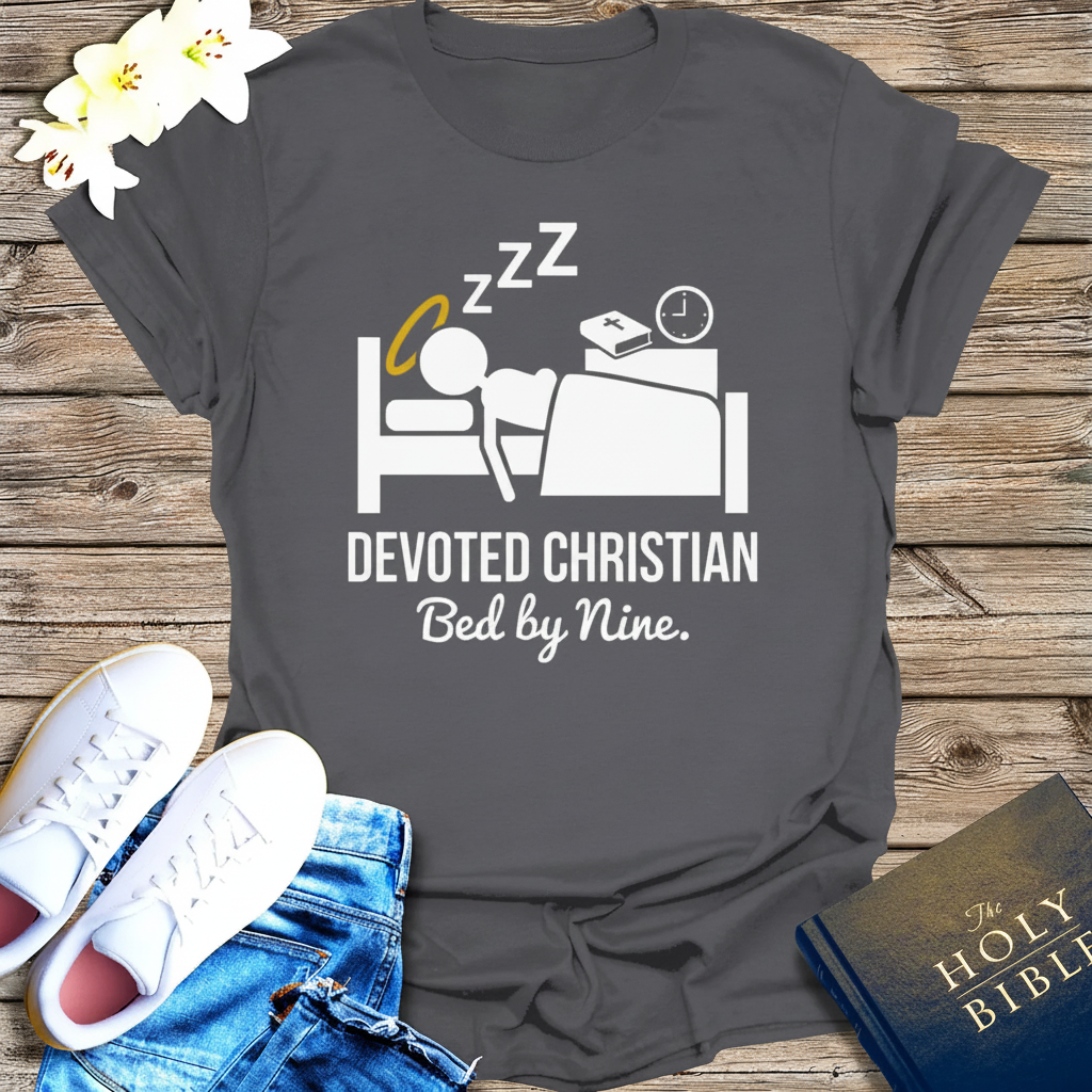 Devoted Christian Bed by Nine T-Shirt_dual_model_life