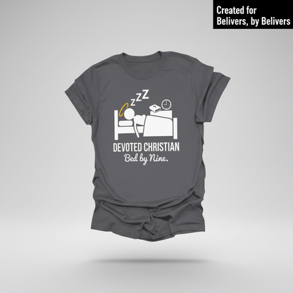 Devoted Christian Bed by Nine T-Shirt_3d_float