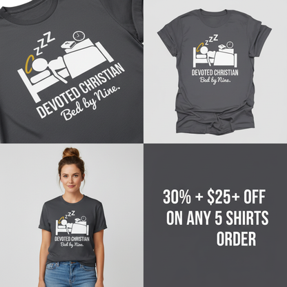 Devoted Christian Bed by Nine T-Shirt_4_panel