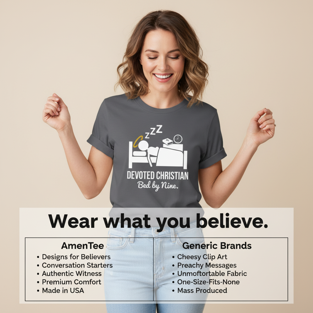 Devoted Christian Bed by Nine T-Shirt_product_table