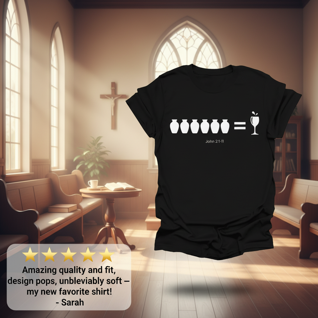 Water-to-Wine Miracle T-Shirt_review_5star