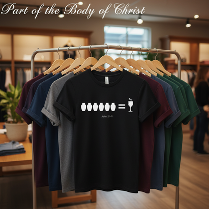 Water-to-Wine Miracle T-Shirt_boutique_rack