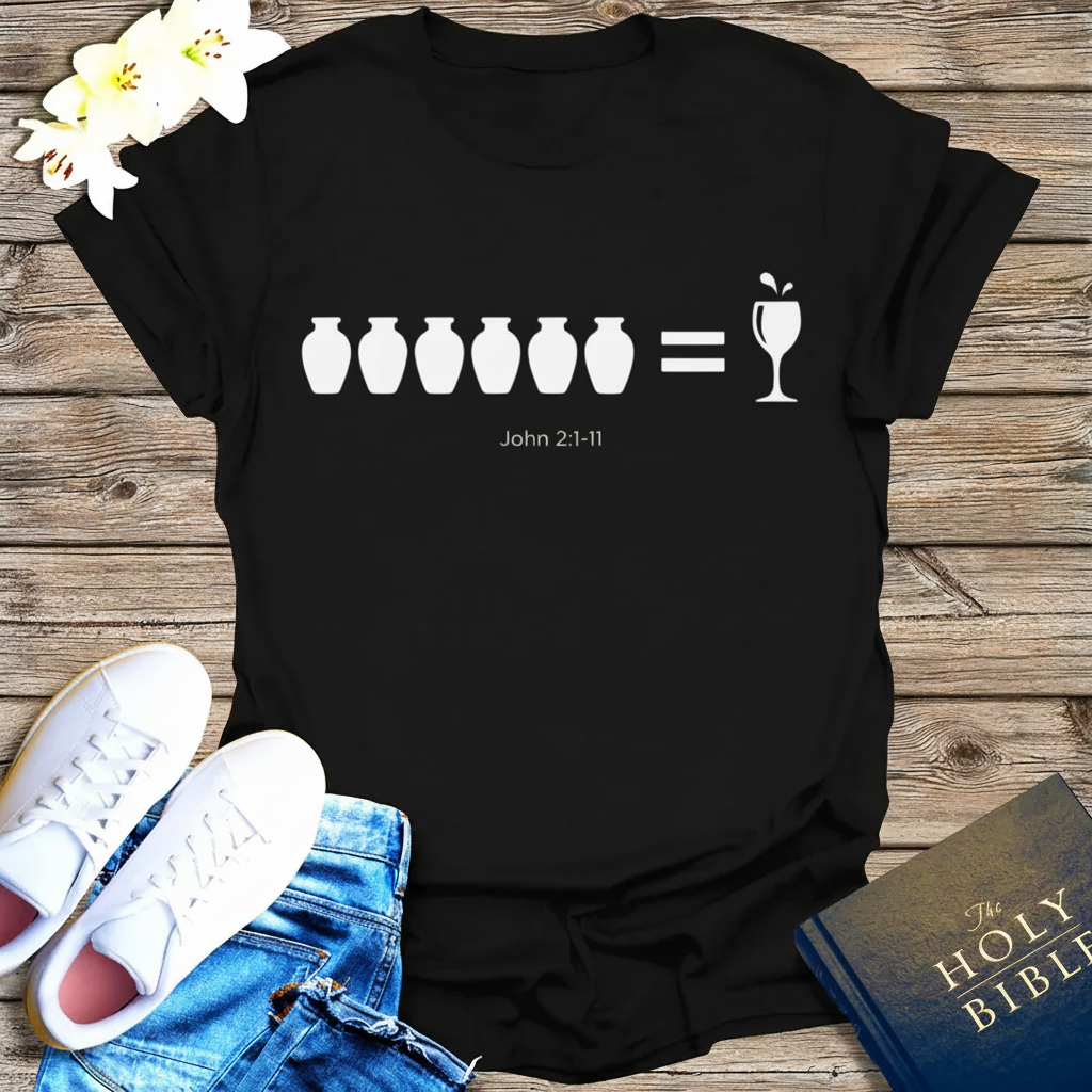 Water-to-Wine Miracle T-Shirt_triple_model