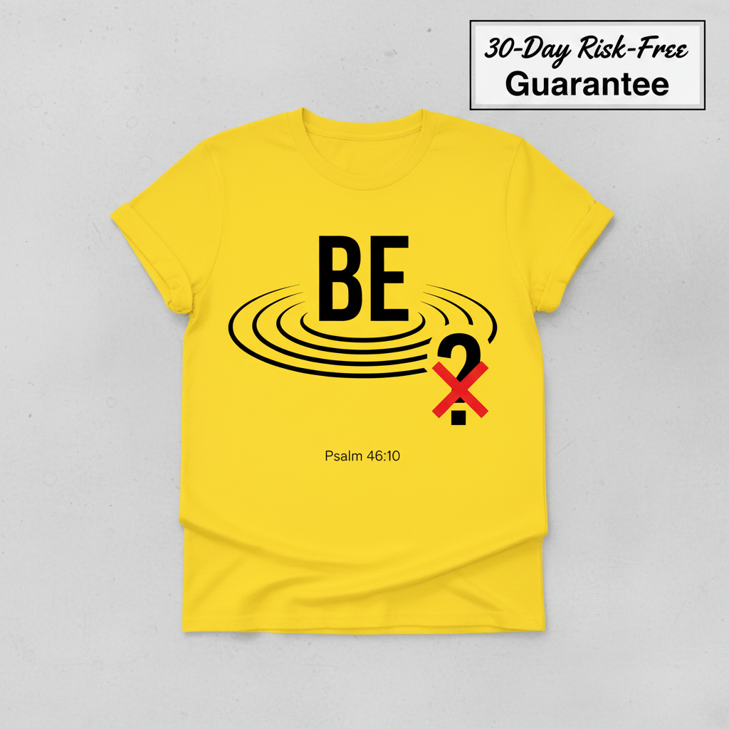 Be Still Scripture T-Shirt_clean