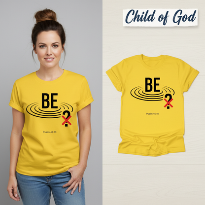 Be Still Scripture T-Shirt_model_flat