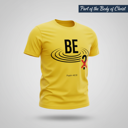 Be Still Scripture T-Shirt_3d_float