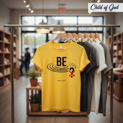 Be Still Scripture T-Shirt_boutique_rack
