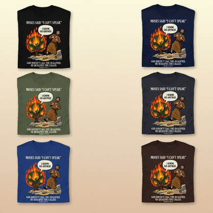 Go Anyway Moses T-Shirt_6color_grid
