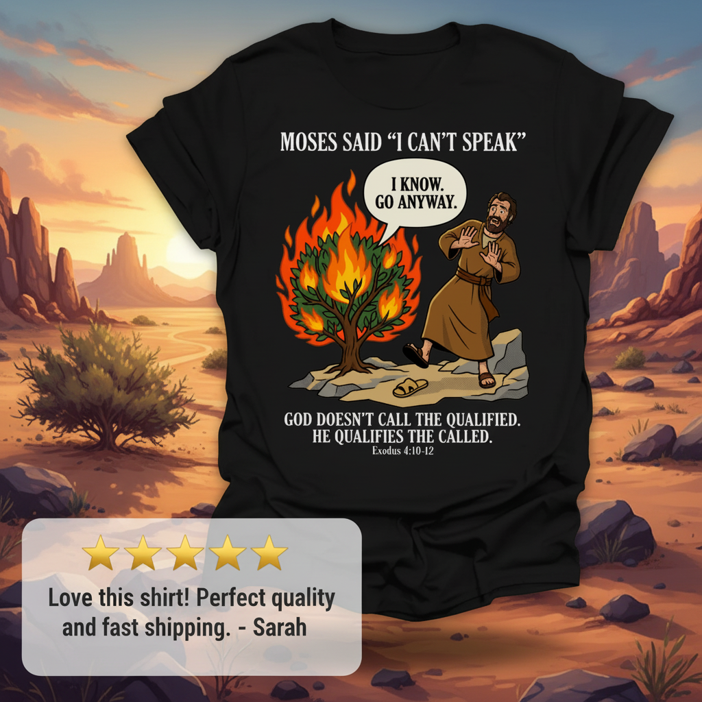 Go Anyway Moses T-Shirt_review_5star