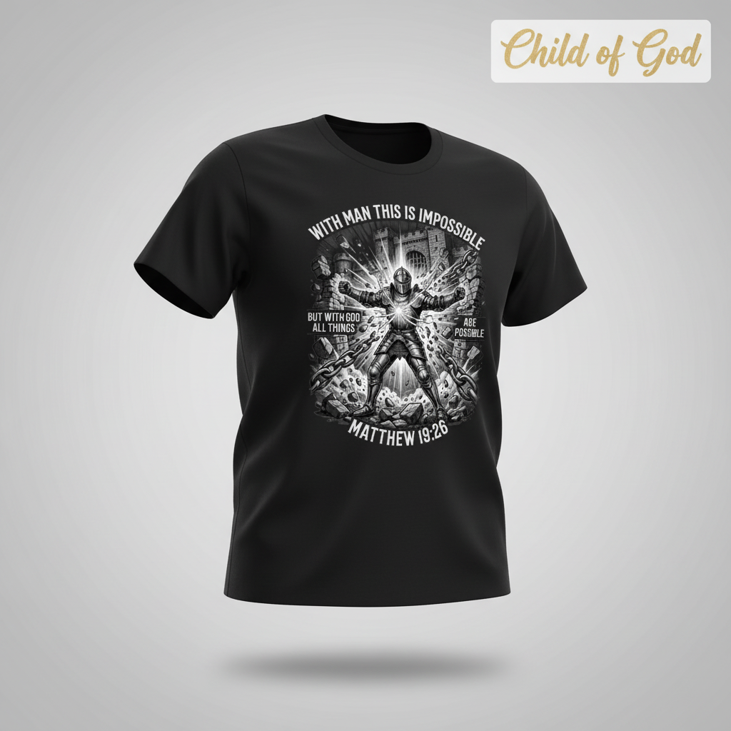 With God All Things Are Possible T-Shirt_3d_float