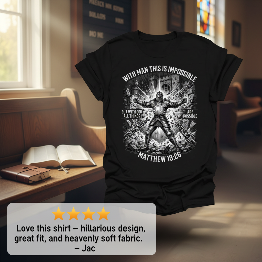 With God All Things Are Possible T-Shirt_review_5star