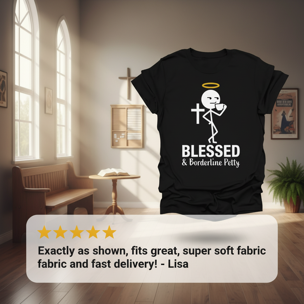 Blessed & Borderline Petty T-Shirt_review_5star