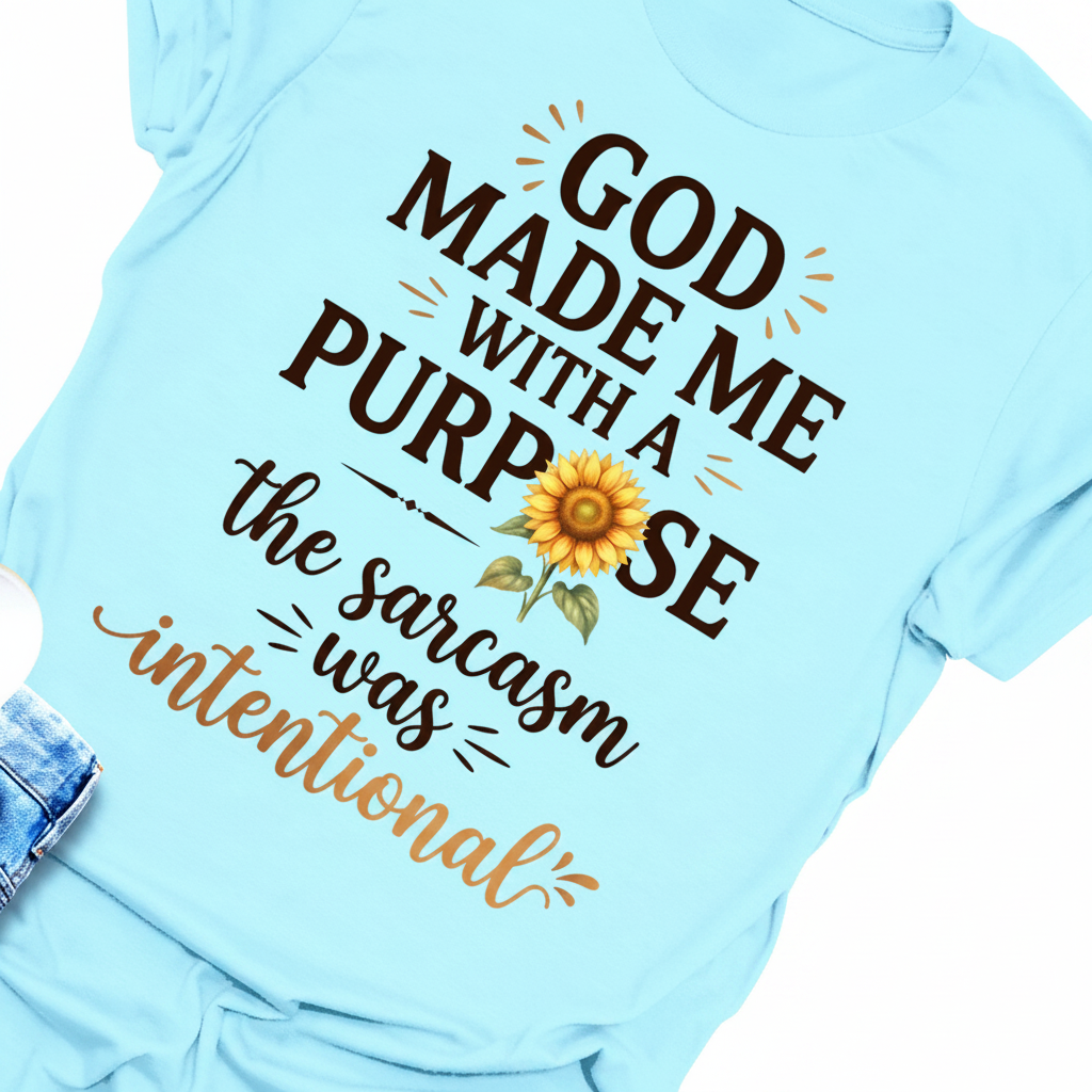 Purposeful Sarcasm Sunflower T-Shirt_extreme_za