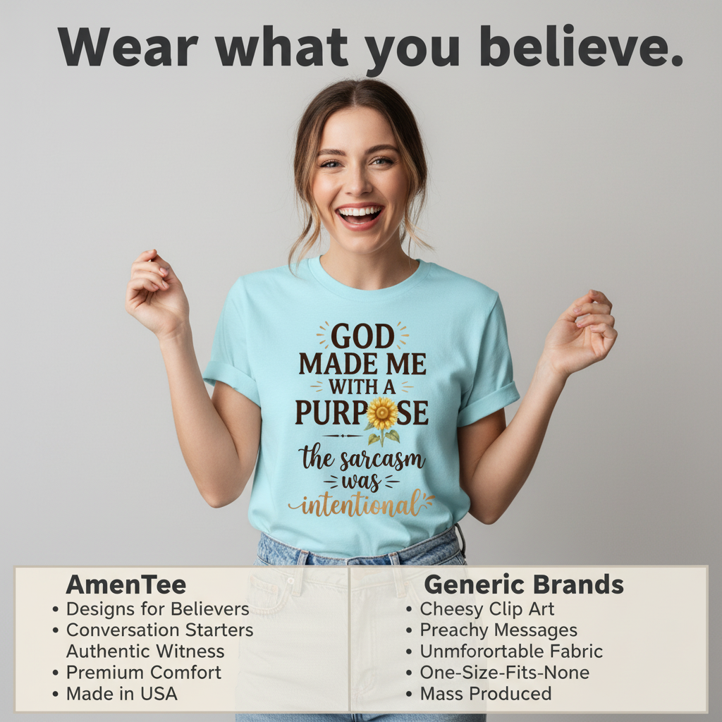 Purposeful Sarcasm Sunflower T-Shirt_product_table