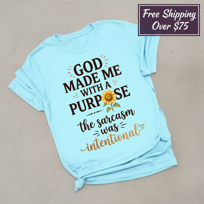 Purposeful Sarcasm Sunflower T-Shirt_fold_tilt