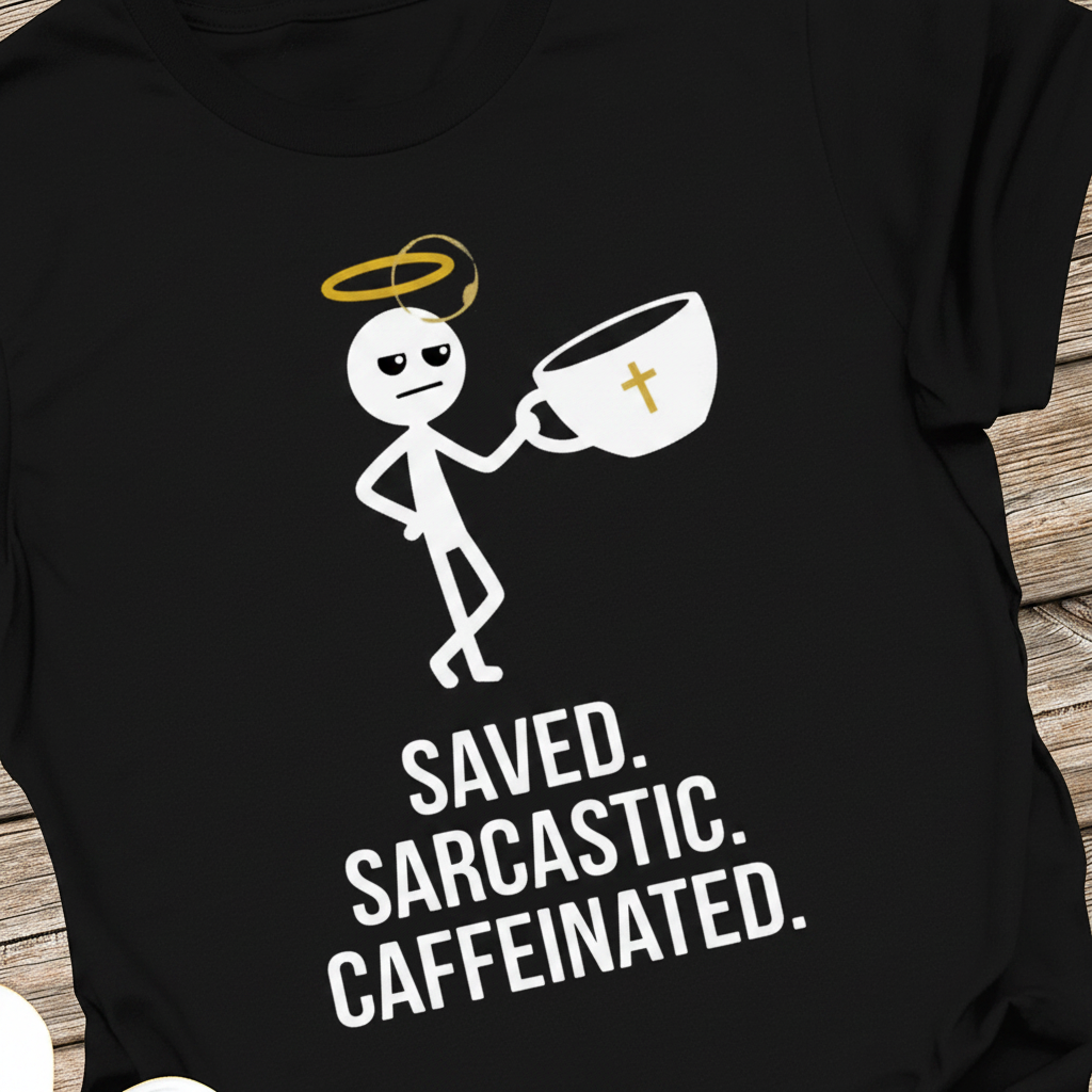 Saved Sarcastic Caffeinated T-Shirt_extreme_za