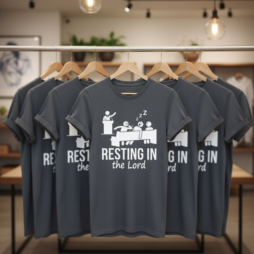 Resting in the Lord T-Shirt_boutique_rack