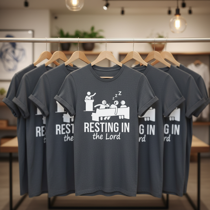 Resting in the Lord T-Shirt_boutique_rack