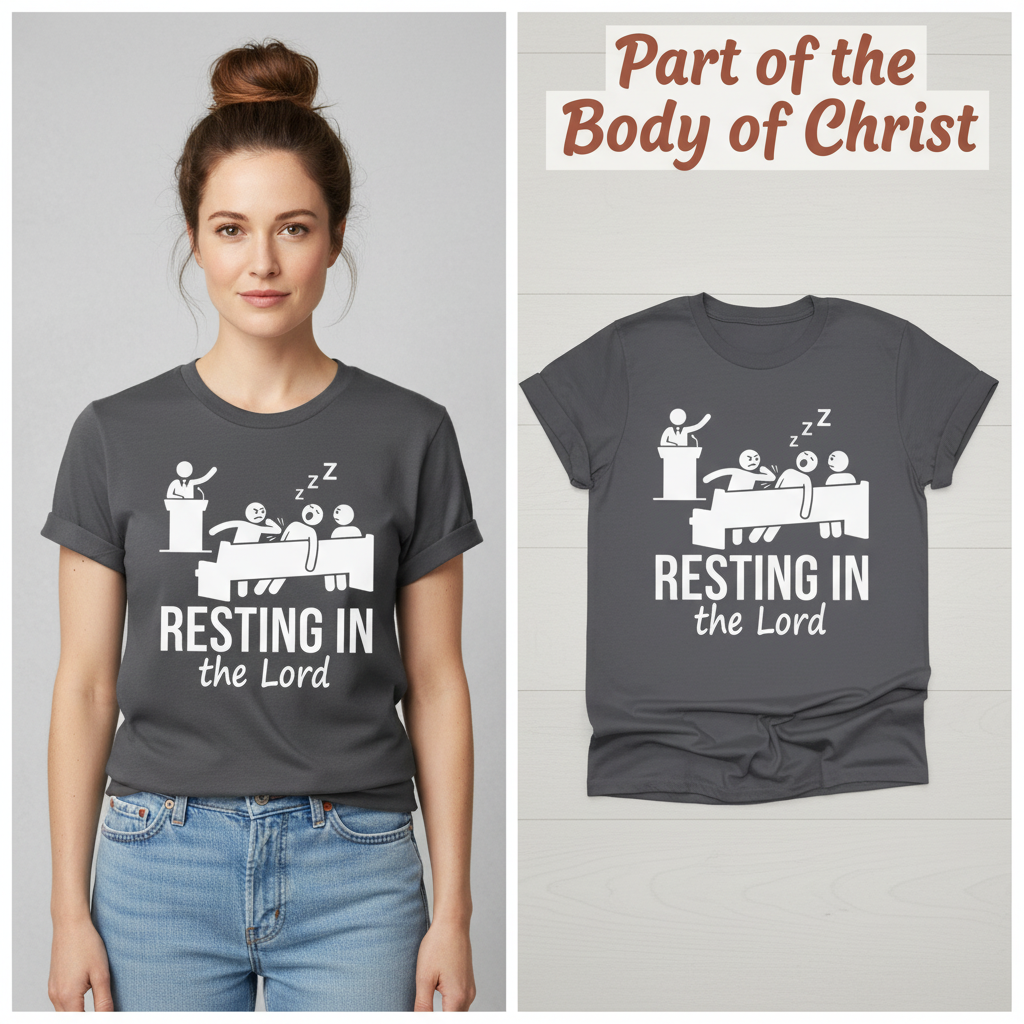 Resting in the Lord T-Shirt_model_flat