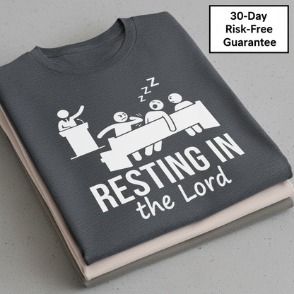 Resting in the Lord T-Shirt_stacked_flatlay