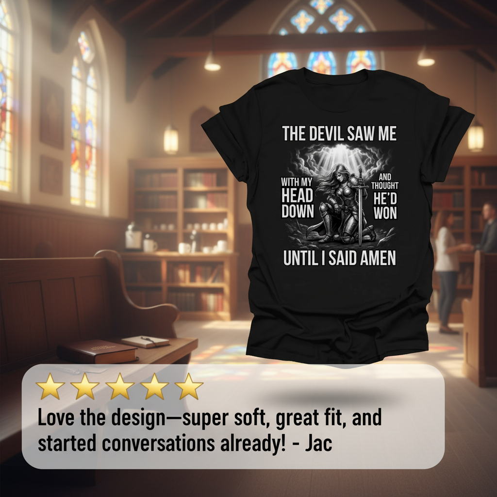 Warrior of Amen Faith Armor T-Shirt_review_5star