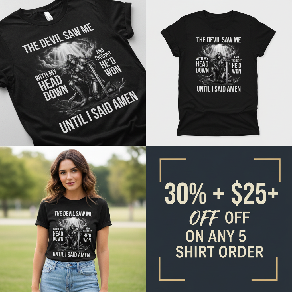 Warrior of Amen Faith Armor T-Shirt_4_panel
