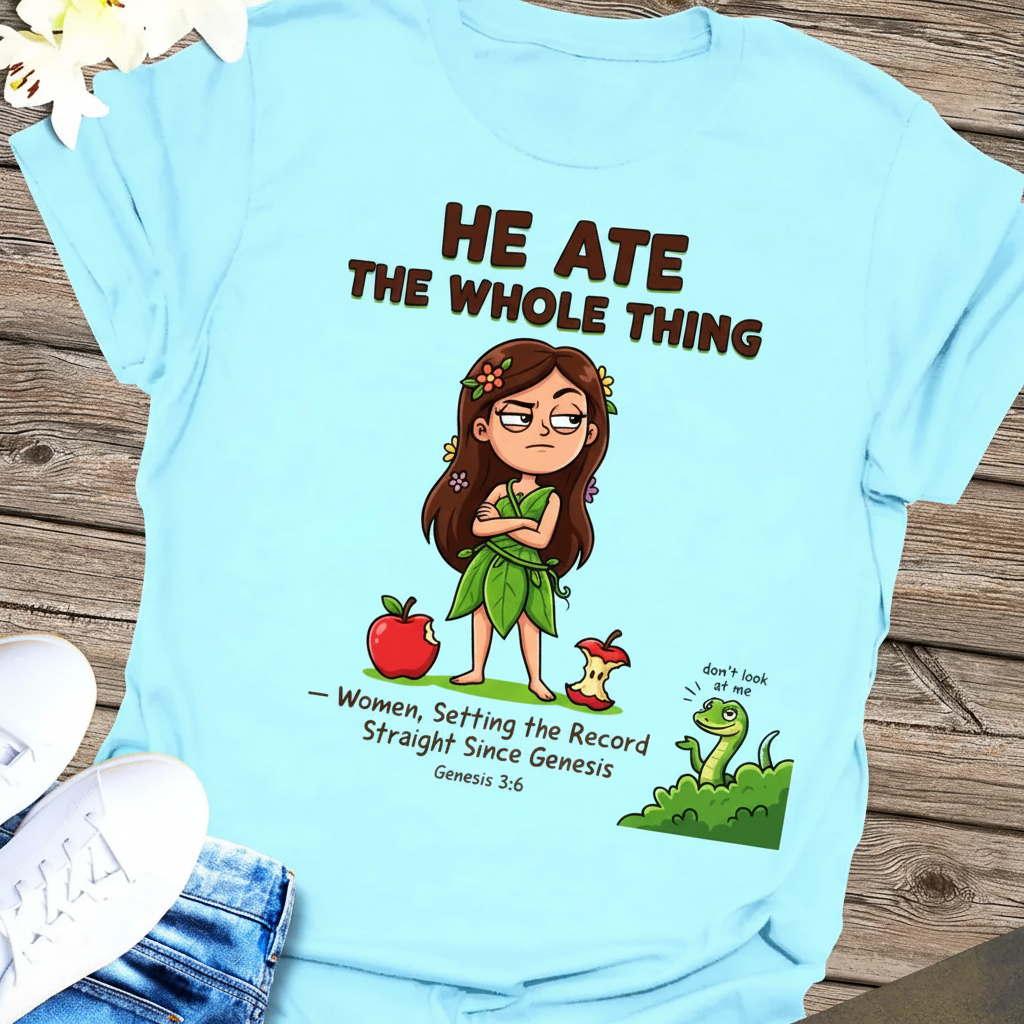 He Ate the Whole Thing T-Shirt_extreme_za