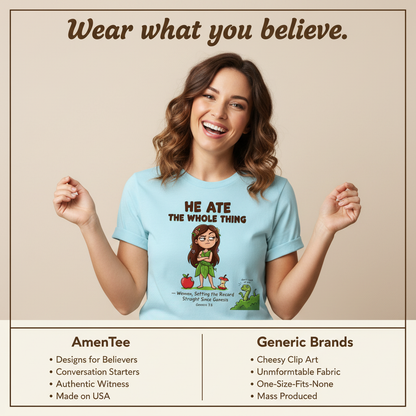 He Ate the Whole Thing T-Shirt_product_table
