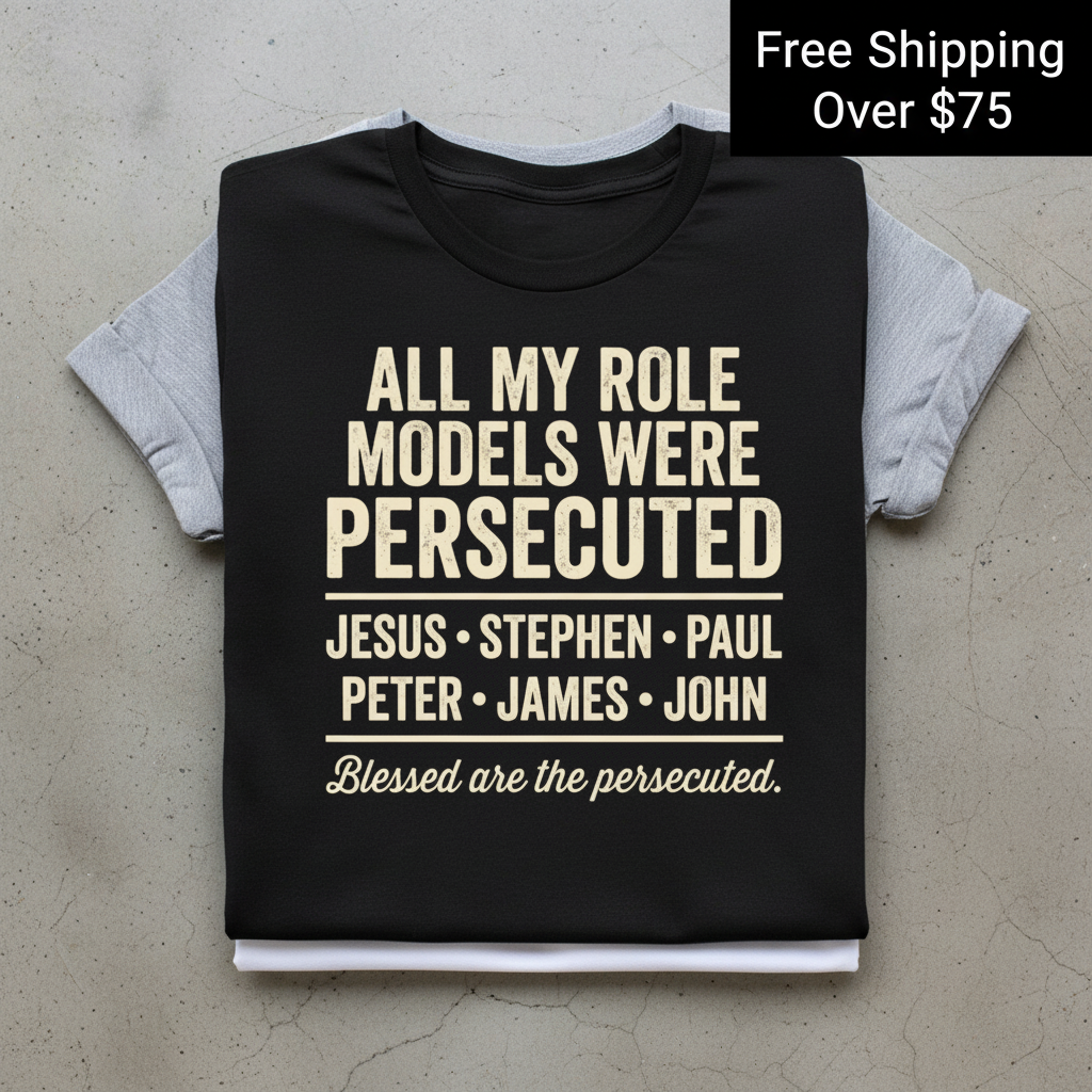 Persecuted Role Models T-Shirt_stacked_flatlay