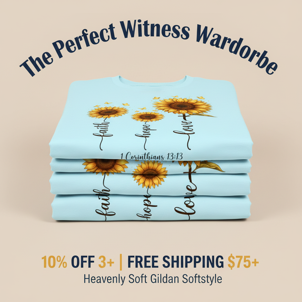 Faith Hope Love Sunflower T-Shirt_stacked_promotion
