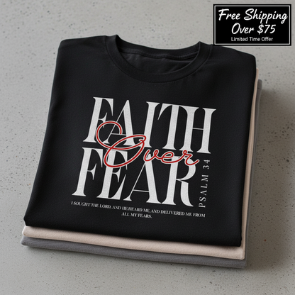 God Is In Control T-Shirt_stacked_flatlay