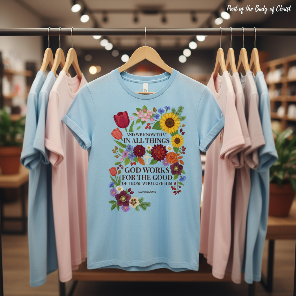 God Works for the Good T-Shirt_boutique_rack