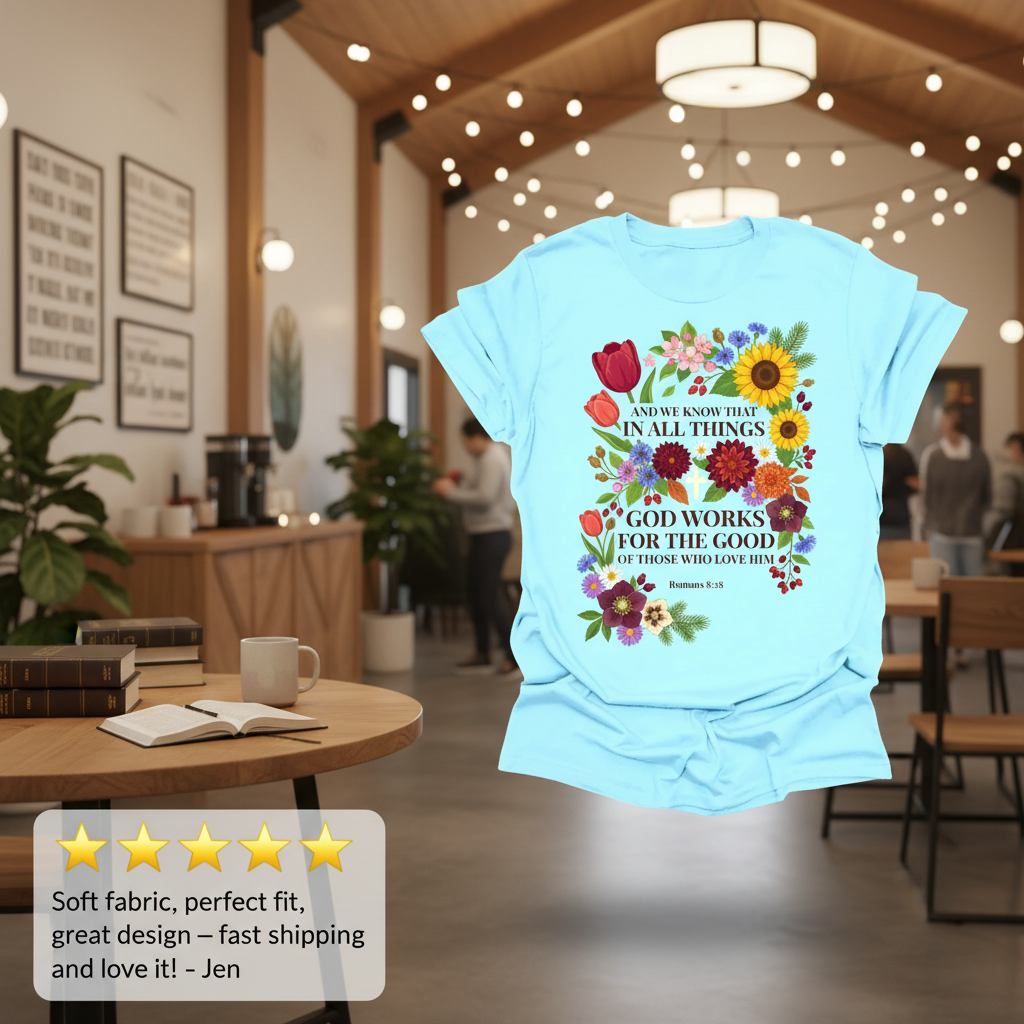 God Works for the Good T-Shirt_review_5star