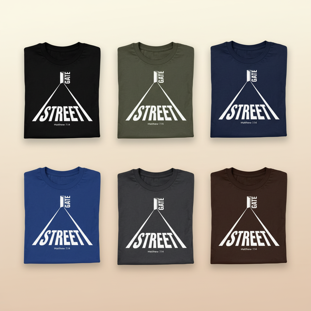Narrow Gate Street T-Shirt_6color_grid