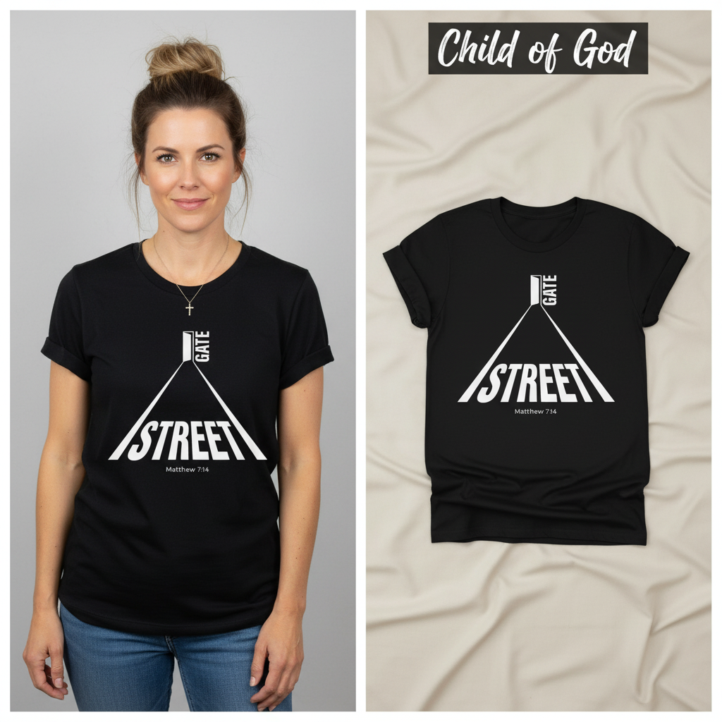 Narrow Gate Street T-Shirt_model_flat
