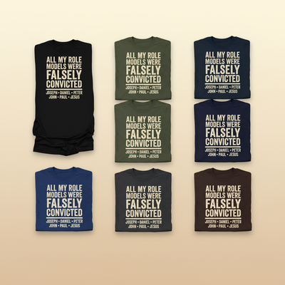 Falsely Convicted Role Models T-Shirt_6color_grid