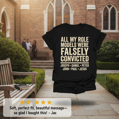 Falsely Convicted Role Models T-Shirt_review_5star