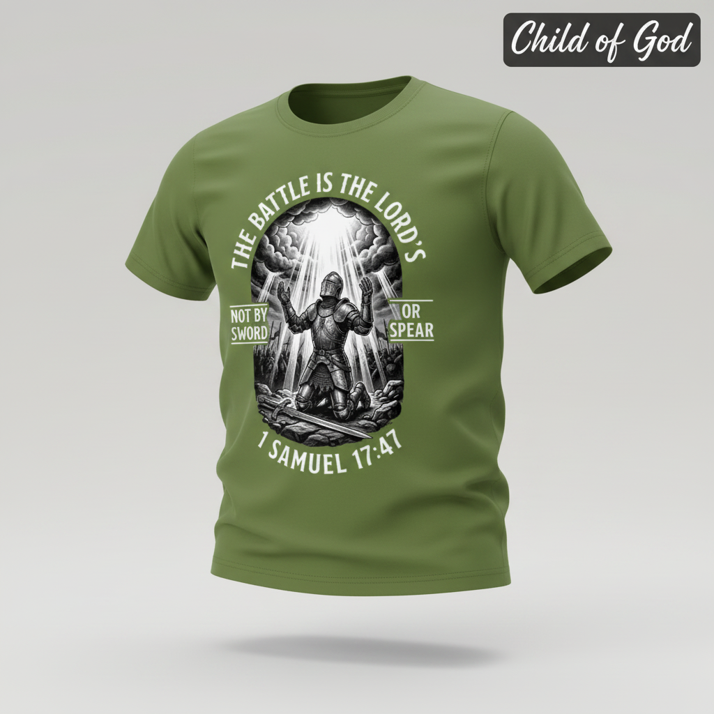 The Battle Is the Lord’s T-Shirt_3d_float