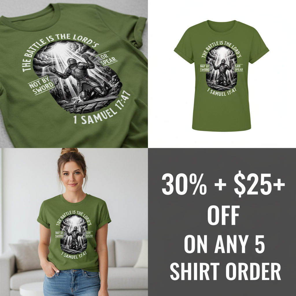 The Battle Is the Lord’s T-Shirt_4_panel